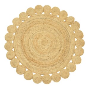 Χαλί Voni Inart φυσικό γιούτα Φ120x1εκ-302-000007