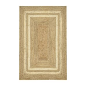 Χαλί Mazir Inart μπεζ-εκρού γιούτα 120x180x1εκ-302-000009