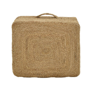 Σκαμπό Tresa Inart φυσικό 100% γιούτα 50x50x35εκ-302-000025