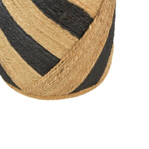 Σκαμπό Relous Inart φυσικό-μαύρο 100% γιούτα Φ37x39εκ-302-000026