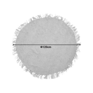 Χαλί Chata Inart γιούτα σε φυσική απόχρωση Φ120x1εκ-302-000050