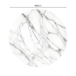 Επιφάνεια τραπεζιού Kailo pakoworld τ.Werzalit όψη μαρμάρου Φ60εκ-310-000001