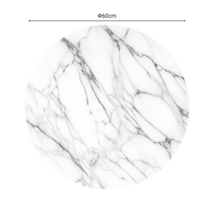 Επιφάνεια τραπεζιού Kailo pakoworld τ.Werzalit όψη μαρμάρου Φ60εκ-310-000001