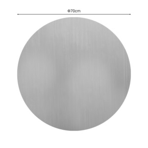 Επιφάνεια τραπεζιού Tredial pakoworld τ.Werzalit μπεζ Φ70εκ-310-000007