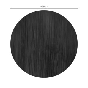 Επιφάνεια τραπεζιού Jedre pakoworld τ.Werzalit καρυδί Φ70εκ-310-000014