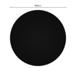 Επιφάνεια τραπεζιού Senlo pakoworld τ.Werzalit μαύρο Φ60εκ-310-000017