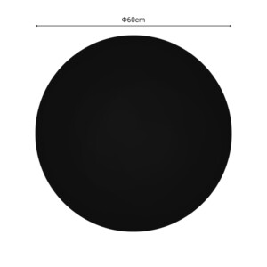 Επιφάνεια τραπεζιού Senlo pakoworld τ.Werzalit μαύρο Φ60εκ-310-000017