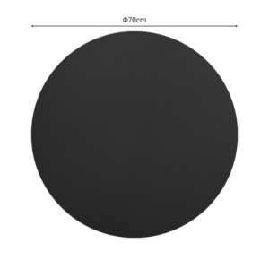 Επιφάνεια τραπεζιού Sensie pakoworld τ.Werzalit ανθρακί Φ70εκ-310-000019