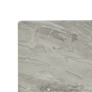 Επιφάνεια τραπεζιού Dirgo pakoworld τ.Werzalit ανοιχτό γκρι σε όψη μαρμάρου 70x70εκ-310-000037