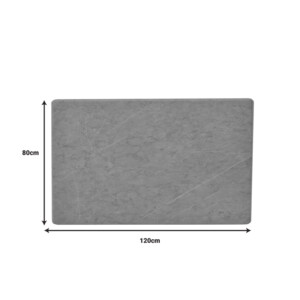 Επιφάνεια τραπεζιού Zerbo pakoworld τ.Werzalit σε γκρι απόχρωση μαρμάρου 120x80εκ-310-000039