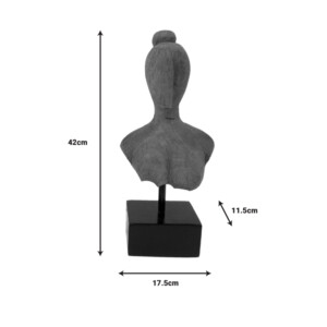 Επιτραπέζιο διακοσμητικό Lafia Inart φυσικό μάνγκο ξύλο-μέταλλο 17.5x11.5x42εκ-312-000038