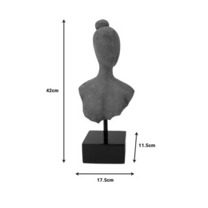 Επιτραπέζιο διακοσμητικό Lafia I Inart φυσικό μάνγκο ξύλο-μέταλλο 17.5x11.5x42εκ-312-000039