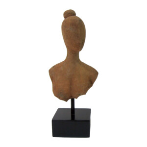 Επιτραπέζιο διακοσμητικό Lafia I Inart φυσικό μάνγκο ξύλο-μέταλλο 17.5x11.5x42εκ-312-000039