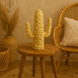 Διακοσμητικό Wanzo Inart ψάθινο φυσικό 31x15x54εκ-313-000011