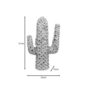 Διακοσμητικό Wanzo Inart ψάθινο φυσικό 31x15x54εκ-313-000011