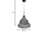 Φωτιστικό οροφής Boher Inart seagrass σε φυσική απόχρωση Φ33x76εκ-313-000026