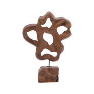 Επιτραπέζιο διακοσμητικό Strab Inart φυσικό ξύλο teak-μέταλλο 49x15x70εκ-315-000022