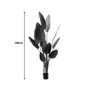 Διακοσμητικό φυτό Palm tree σε γλάστρα Inart πράσινο pp Υ180εκ-316-000035