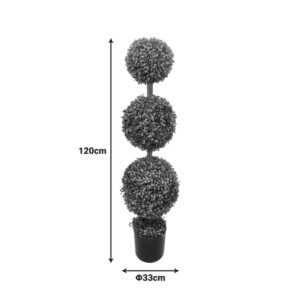 Διακοσμητικό φυτό Bolla IIΙ σε γλάστρα Inart πράσινο pp Φ33x120εκ-316-000042