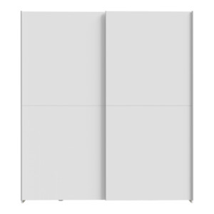 Ντουλάπα ρούχων Noez I pakoworld δίφυλλη με ράφια σε λευκή απόχρωση 170.5x61x190.5εκ-318-000042