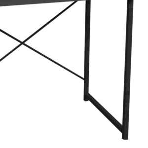 Γραφείο εργασίας Ustando pakoworld ανθρακί μελαμίνης-μαύρο μέταλλο 90x60x72εκ-321-000023