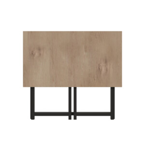 Γραφείο εργασίας πτυσσόμενο Thox pakoworld oak μελαμίνης-μαύρο μέταλλο 80x50x72εκ-321-000026