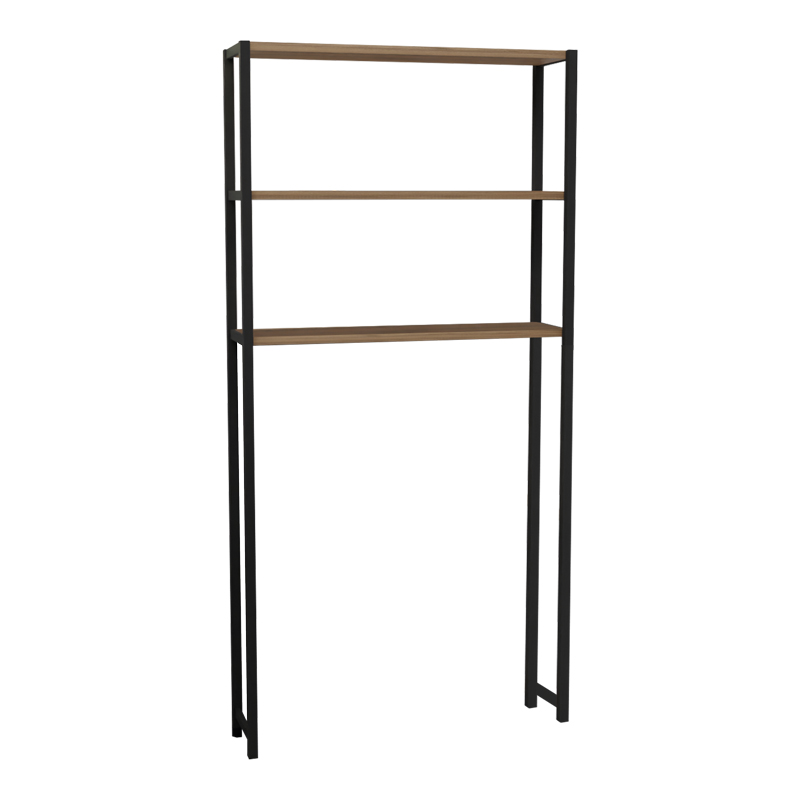 Έπιπλο πλυντηρίου Bothy pakoworld oak μελαμίνης-μαύρο μέταλλο 73x22x150εκ-321-000027 Έπιπλο πλυντηρίου Bothy pakoworld oak μελαμίνης-μαύρο μέταλλο 73x22x150εκ-321-000027