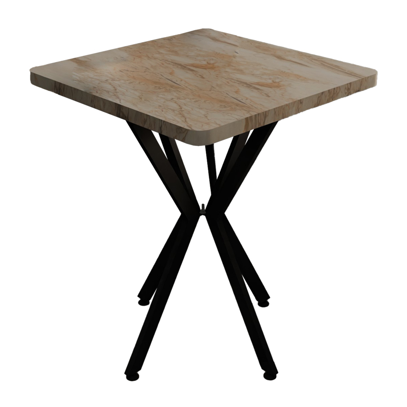 Τραπέζι Prestone pakoworld λευκό μαρμάρου μελαμίνης-μαύρο μέταλλο 70x70x75εκ-321-000083 Τραπέζι Prestone pakoworld λευκό μαρμάρου μελαμίνης-μαύρο μέταλλο 70x70x75εκ-321-000083