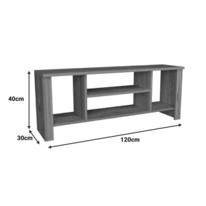 Έπιπλο τηλεόρασης Seref pakoworld σε λευκή απόχρωση 120x30x47εκ-321-000124