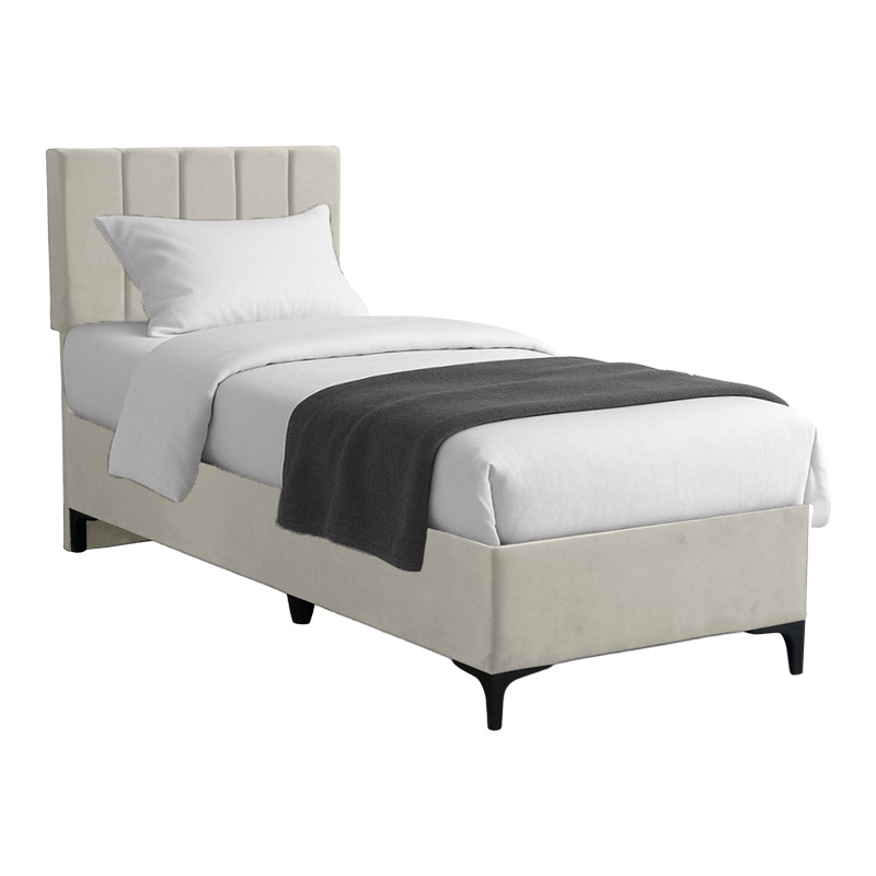 Κρεβάτι Moega pakoworld ύφασμα σε κρεμ απόχρωση 90x200εκ-323-000013 Κρεβάτι Moega pakoworld ύφασμα σε κρεμ απόχρωση 90x200εκ-323-000013