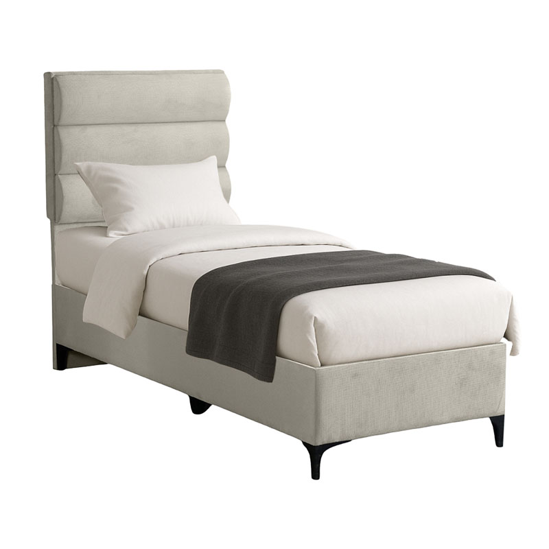 Κρεβάτι Limit pakoworld ύφασμα σε κρεμ απόχρωση 90x200εκ-323-000025 Κρεβάτι Limit pakoworld ύφασμα σε κρεμ απόχρωση 90x200εκ-323-000025