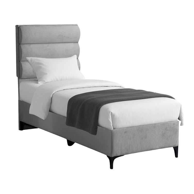 Κρεβάτι Limit pakoworld ύφασμα σε γκρι απόχρωση 90x200εκ-323-000026 Κρεβάτι Limit pakoworld ύφασμα σε γκρι απόχρωση 90x200εκ-323-000026