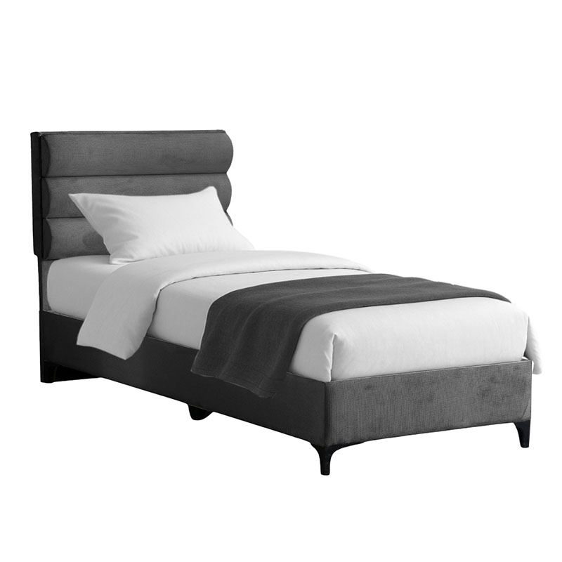 Κρεβάτι Limit pakoworld ύφασμα σε ανθρακί απόχρωση 120x200εκ-323-000030 Κρεβάτι Limit pakoworld ύφασμα σε ανθρακί απόχρωση 120x200εκ-323-000030