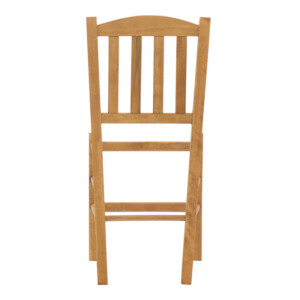 Καρέκλα καφενείου Σύρος pakoworld μασίφ ξύλο οξιάς λούστρο καρυδί 41x42x92εκ-325-000006