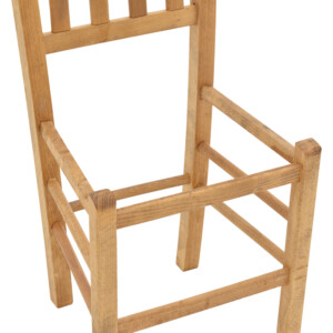 Καρέκλα καφενείου Σύρος pakoworld μασίφ ξύλο οξιάς λούστρο καρυδί 41x42x92εκ-325-000006