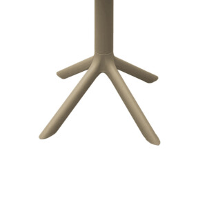 Τραπέζι Merkon pakoworld pp σε cappucino απόχρωση Φ60x75εκ-326-000022