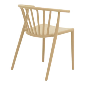 Πολυθρόνα Zelma pakoworld pp σε ανοιχτή απόχρωση cappuccino 55x53x73εκ-326-000025