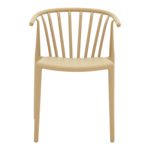 Πολυθρόνα Zelma pakoworld pp σε ανοιχτή απόχρωση cappuccino 55x53x73εκ-326-000025