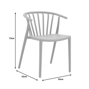 Πολυθρόνα Zelma pakoworld pp σε λευκή απόχρωση 55x53x73εκ-326-000026