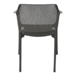 Πολυθρόνα Oviez pakoworld pp σε ανθρακί απόχρωση 59x58x79εκ-326-000027