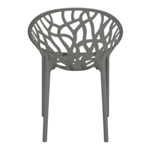 Πολυθρόνα Daren pakoworld pp σε ανθρακί απόχρωση 59x60x79