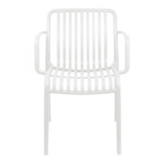 Πολυθρόνα Zoi pakoworld pp σε λευκή απόχρωση 55.5x57.5x79εκ-326-000044