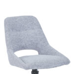 Καρέκλα περιστρεφόμενη Luciano I pakoworld σε γκρι ύφασμα-πόδι μεταλλικό μαύρο 52.5x54x85εκ-327-000035