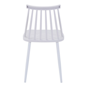 Καρέκλα Aurora I pakoworld pp σε λευκή απόχρωση-πόδι μεταλλικό λευκό 43x48x79εκ-327-000042