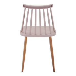 Καρέκλα Aurora I pakoworld pp σε μόκα απόχρωση-πόδι μεταλλικό φυσικό 43x48x79εκ-327-000044