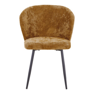 Καρέκλα Karg pakoworld camel ύφασμα-πόδι μαύρο μέταλλο 57x62x80εκ-327-000061