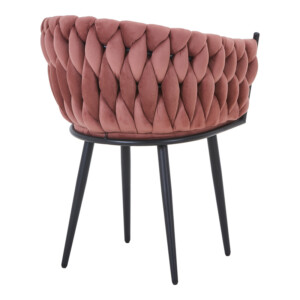 Πολυθρόνα Vivian pakoworld σάπιο μήλο βελούδο-πόδι μαύρο μέταλλο 61x55x80εκ-327-000067