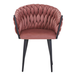 Πολυθρόνα Vivian pakoworld σάπιο μήλο βελούδο-πόδι μαύρο μέταλλο 61x55x80εκ-327-000067