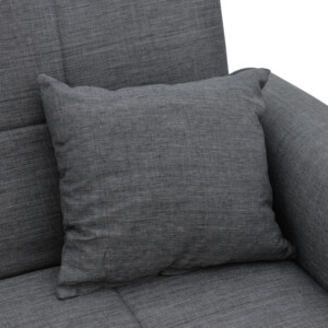 Καναπές-κρεβάτι με αποθηκευτικό χώρο διθέσιος Lincoln pakoworld ανθρακί ύφασμα 165x75x85εκ-328-000021