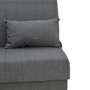 Καναπές-κρεβάτι με αποθηκευτικό χώρο τριθέσιος Romina pakoworld ανθρακί ύφασμα 190x75x85εκ-328-000025